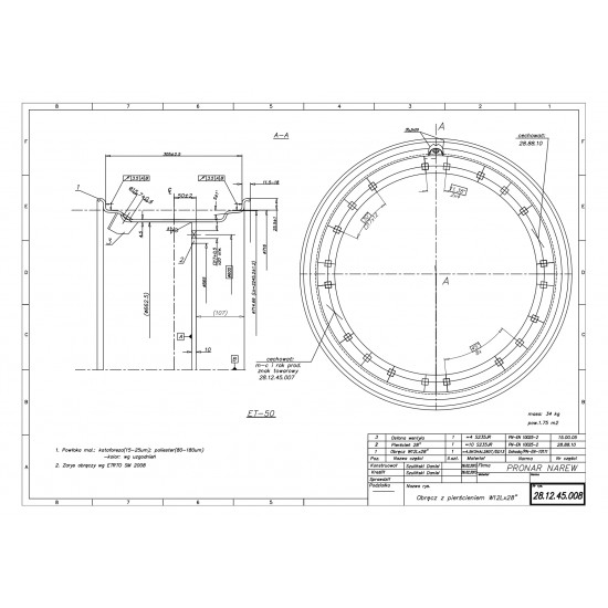 12x28 PRONAR (28.12.45.008) Diska aploce