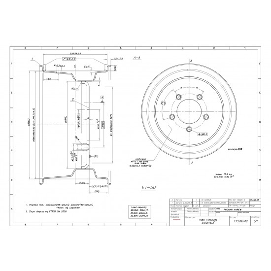 9X15.3 PRONAR DISKS F5 110/160/23.5 ET-50 ( 153.09.102)